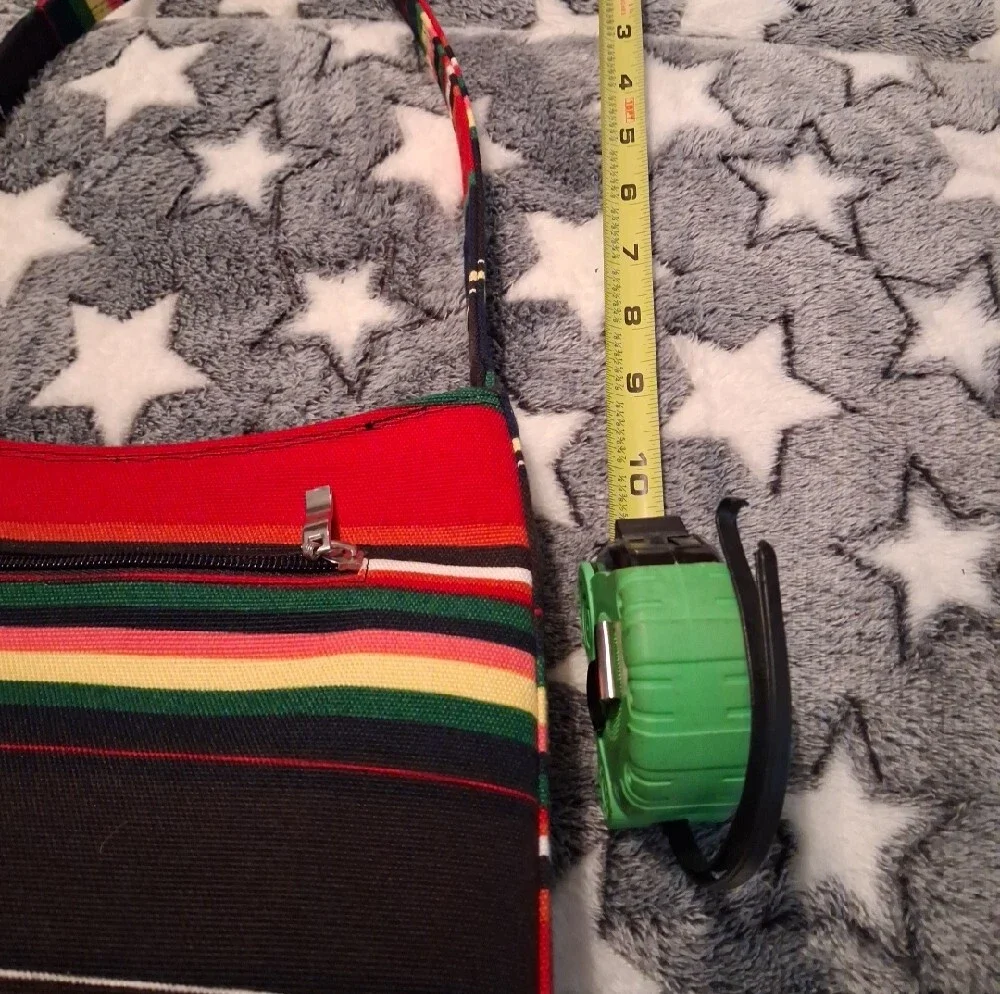 Kate Spade Vintage Striped Red and Black Canvas Shoulder Bag - Women 8X10